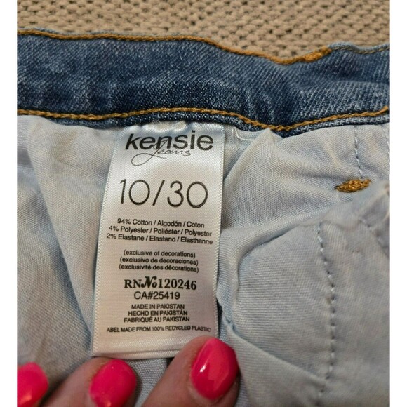 Kensie Jeans Womens 10/30 Vintage LUXE Ultimate High Rise Skinny Frayed Bottom - Picture 8 of 8